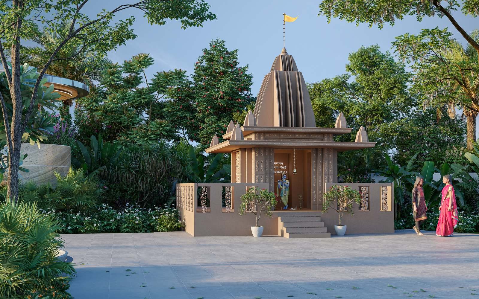 Temple within the community