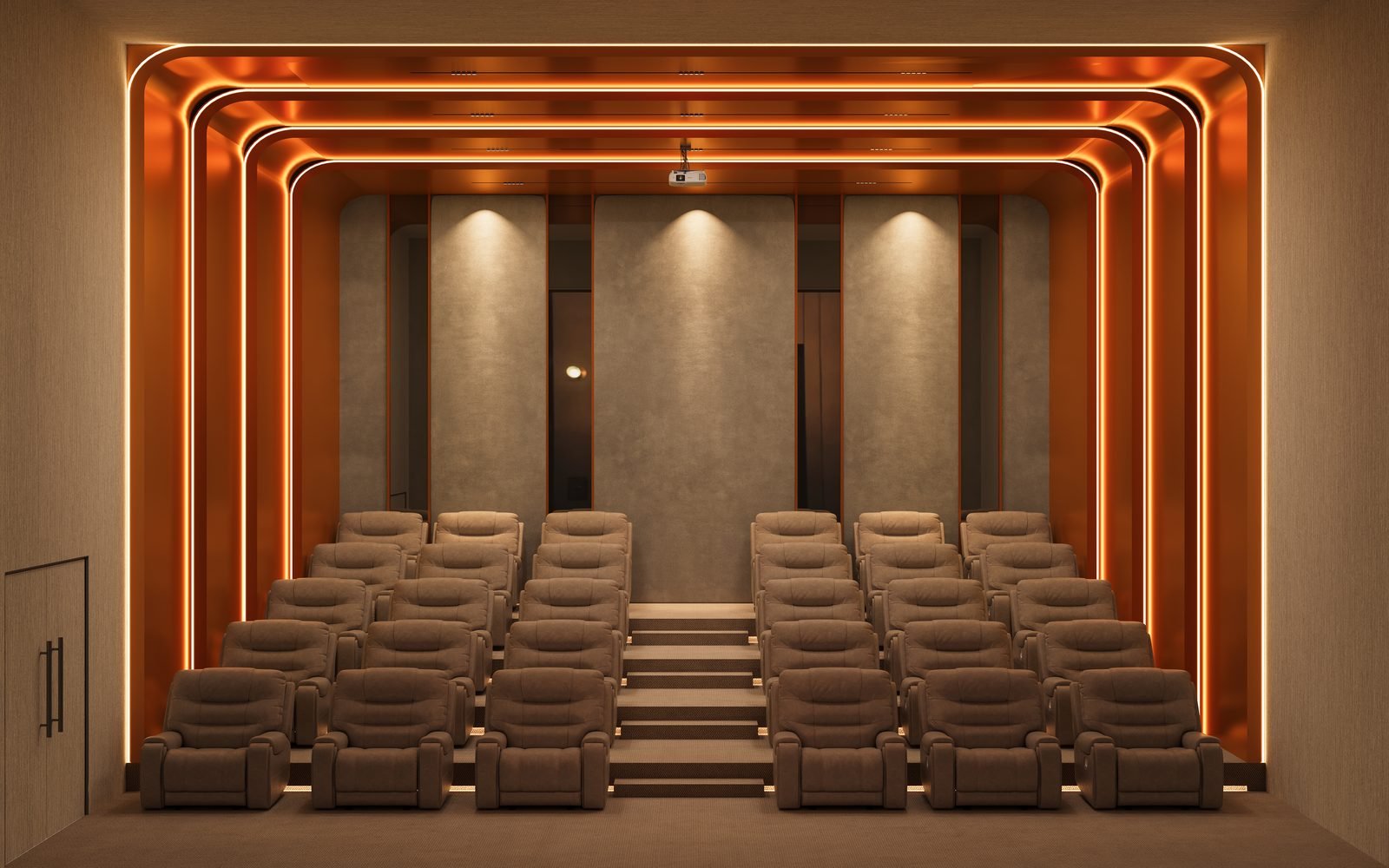 Private theatre at the clubhouse